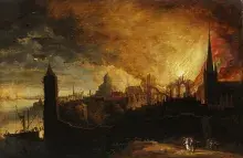 La destrucción de Sodoma y Gomorra imaginada por Daniel van Heil