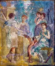 El mito de Calisto en un fresco romano