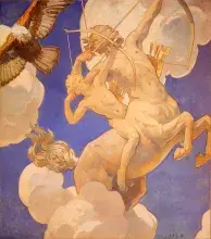 El centauro Quirón y Aquiles, obra de John Singer Sargent