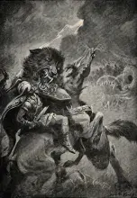 Fenrir, el lobo gigante de la mitología nórdica