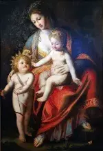 Leto con Artemisa y Apolo pintados por Mengs