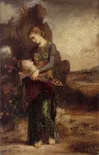 La cabeza de Orfeo, por Gustav Moreau