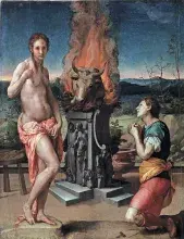 Pigmalión y Galatea imaginados por Bronzino