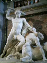 Teseo derrotando a un centauro, de Antonio Canova