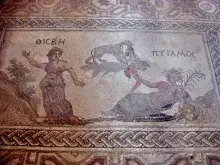Mosaico de Píramo y Tisbe en Pompeya