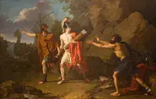 Neoptólemo y Odiseo en busca de Filoctetes, por François Vavier Fabre