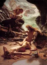 La gruta de las ninfas del mar, por Poynter