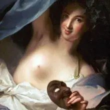 La musa Talía imaginada por Jean Marc Nattier