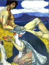 Odín bebiendo del Pozo de Mimir