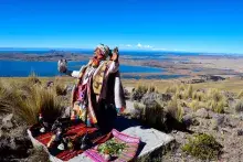 Ritual en honor de la Pachamama