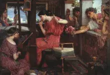 El mito de Penélope pintado por John William Waterhouse