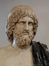 Busto romano de Plutón, copia de una escultura griega