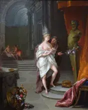 Pintura del silgo XVIII conocida como La ofrenda al dios Príapo