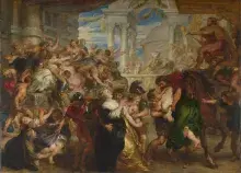 El rapto de las sabinas según Rubens