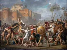 El rapto de las sabinas según David