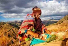 Ritual en honor de la Pachamama