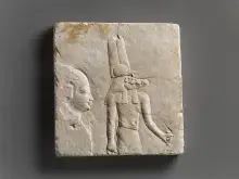 Relieve del dios Sobek del siglo IV a.C.