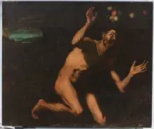 El castigo de Tántalo en una imitación del estilo de José Ribera
