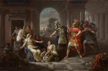 Los hijos de Tarquinio el Soberbio por Jean-Jacques Lagrenée