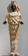 Escultura que se cree copia de la que se veneraba en el Templo de Artemisa en Éfeso