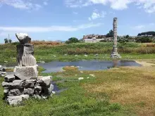 Estado actual de las ruinas del templo de Artemisa en Éfeso