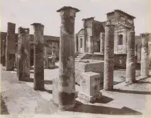El templo de Isis en Pompeya en el siglo XIX