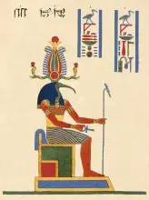 Ilustración moderna del dios egipcio Thot
