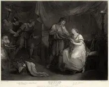 Troilo y Crésida en una ilustración de Angelica Kauffmann