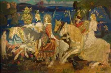 Los Tuatha de Danann en la pintura de John Duncan Riders of the Sidhe