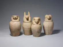 Vasos canopos del antiguo Egipto
