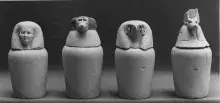 Vasos canopos del antiguo Egipto