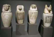 Vasos canopos del antiguo Egipto