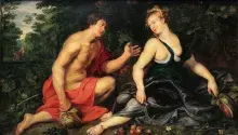 Vertumno y Pomona pintados por Rubens
