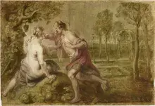 Vertumno y Pomona pintados por Rubens