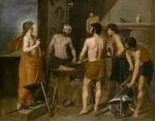 Vulcano dios romano del fuego según Velázquez